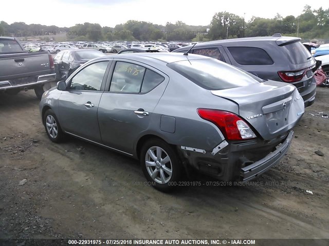 3N1CN7AP6CL822329 - 2012 NISSAN VERSA S/SV/SL GREEN photo 3