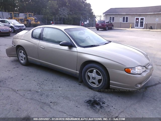 2G1WW12EX59222302 - 2005 CHEVROLET MONTE CARLO LS 金色 照片 1