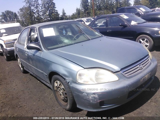 2HGEJ6611YH533196 - 2000 HONDA CIVIC SE TEAL photo 1