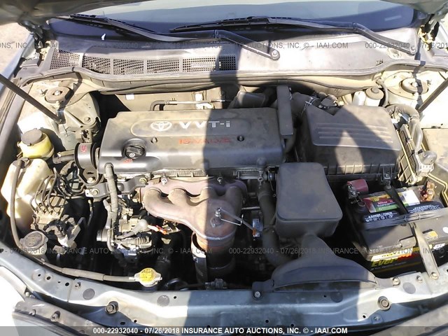 4T1BE46K19U811690 - 2009 TOYOTA CAMRY SE/LE/XLE GREEN photo 10