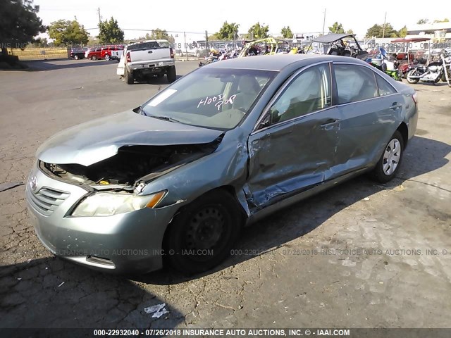 4T1BE46K19U811690 - 2009 TOYOTA CAMRY SE/LE/XLE GREEN photo 2