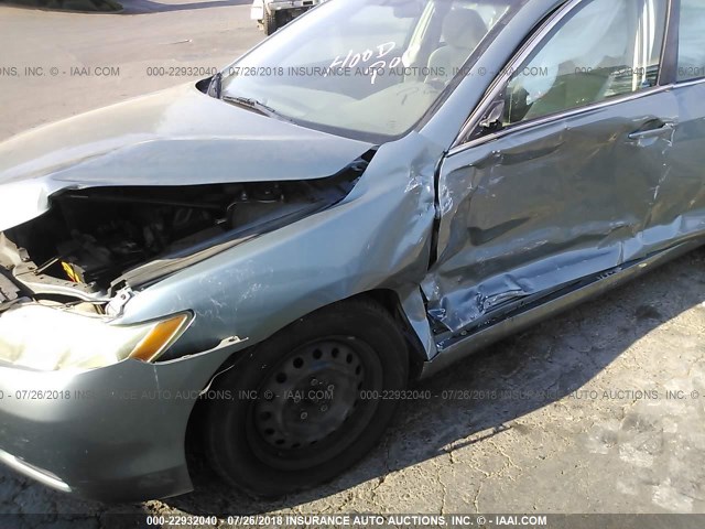 4T1BE46K19U811690 - 2009 TOYOTA CAMRY SE/LE/XLE GREEN photo 6