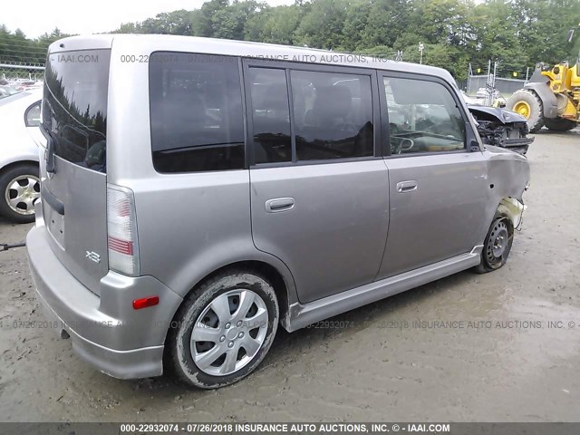JTLKT324X40149270 - 2004 TOYOTA SCION XB Сұр фото 4