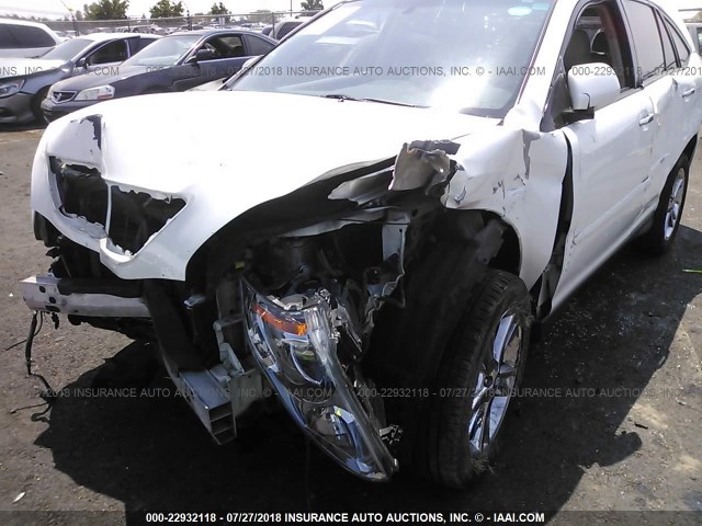 JTJGW31U082850580 - 2008 LEXUS RX 400H WHITE photo 6