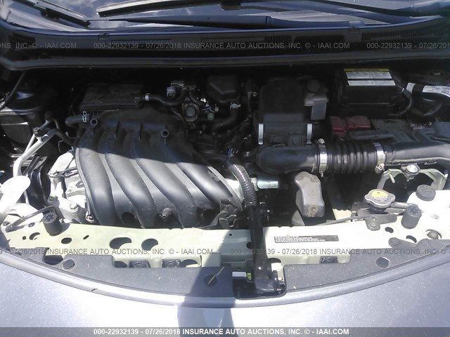 3N1CE2CP4GL383606 - 2016 NISSAN VERSA NOTE S/S PLUS/SV/SL/SR GRAY photo 10