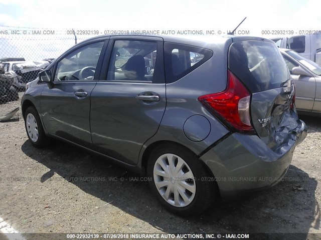 3N1CE2CP4GL383606 - 2016 NISSAN VERSA NOTE S/S PLUS/SV/SL/SR GRAY photo 3