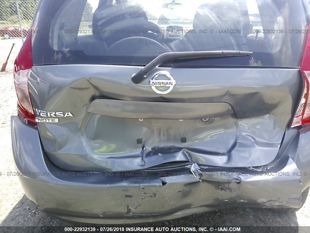 3N1CE2CP4GL383606 - 2016 NISSAN VERSA NOTE S/S PLUS/SV/SL/SR GRAY photo 6