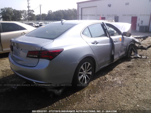 19UUB1F35FA005623 - 2015 ACURA TLX SILVER photo 4