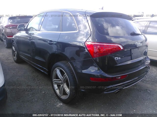 WA1WKAFP5AA075541 - 2010 AUDI Q5 PRESTIGE BLACK photo 3