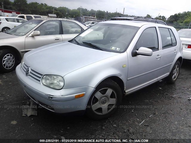 WVWGA21JXYW098865 - 2000 VOLKSWAGEN GOLF GLS SILVER photo 2