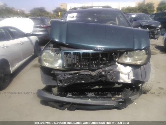 1J4GS48K96C121021 - 2006 JEEP GRAND CHEROKEE LAREDO/COLUMBIA/FREEDOM 绿色 照片 6