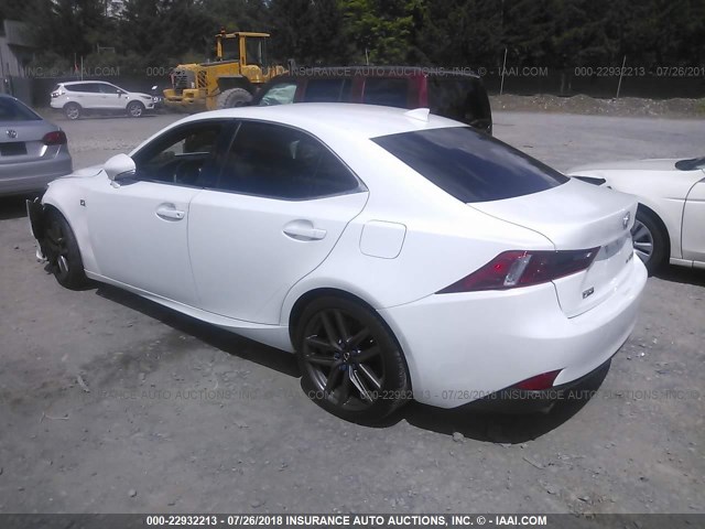 JTHCE1D22E5003572 - 2014 LEXUS IS 350 WHITE photo 3