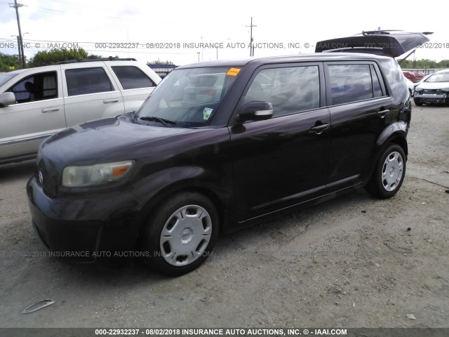 JTLKE50E381038111 - 2008 TOYOTA SCION XB Tünd qırmızı foto 2