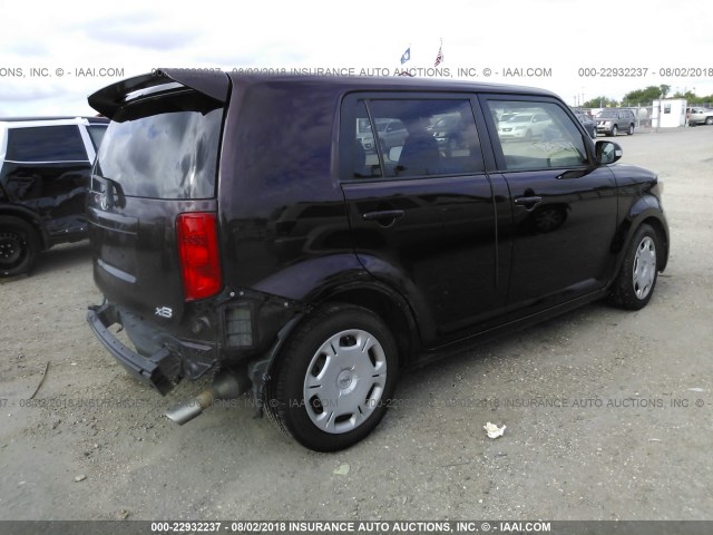 JTLKE50E381038111 - 2008 TOYOTA SCION XB Tünd qırmızı foto 4