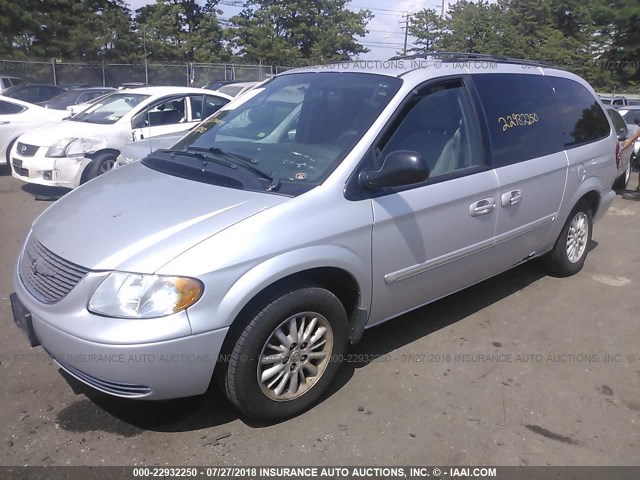 2C4GP54L84R529283 - 2004 CHRYSLER TOWN & COUNTRY TOURING SILVER photo 2