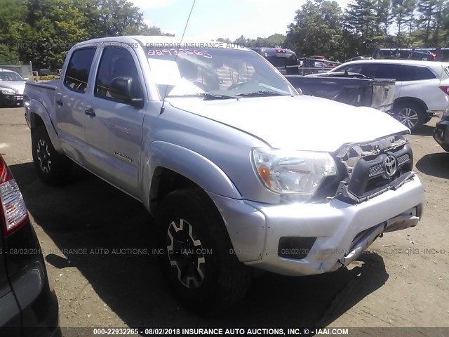 5TFJU4GN6CX021173 - 2012 TOYOTA TACOMA DOUBLE CAB PRERUNNER SILVER photo 1