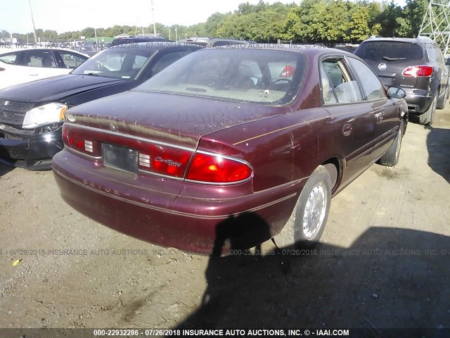 2G4WY55J1Y1309487 - 2000 BUICK CENTURY LIMITED/2000 MAROON photo 4