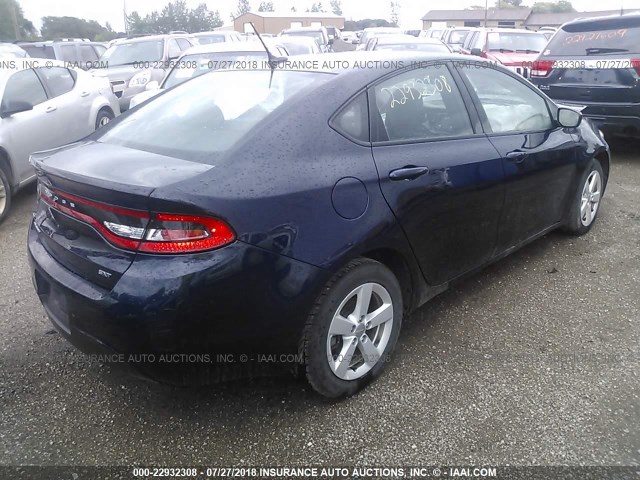 1C3CDFBB4FD286668 - 2015 DODGE DART SXT 蓝色 照片 4