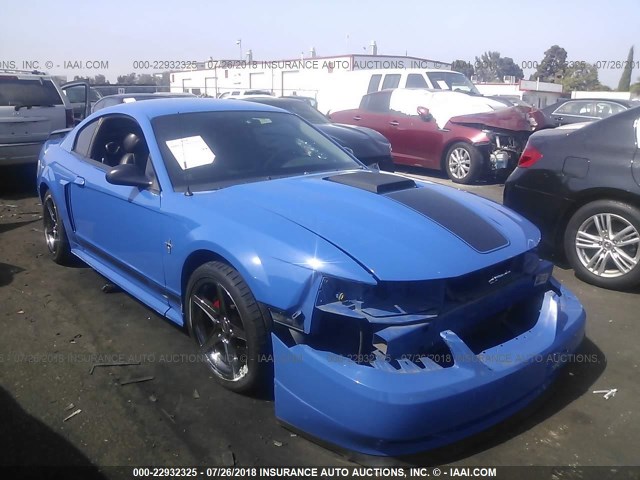 1FAFP42R23F424781 - 2003 FORD MUSTANG MACH I BLUE photo 1