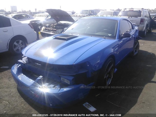 1FAFP42R23F424781 - 2003 FORD MUSTANG MACH I BLUE photo 2