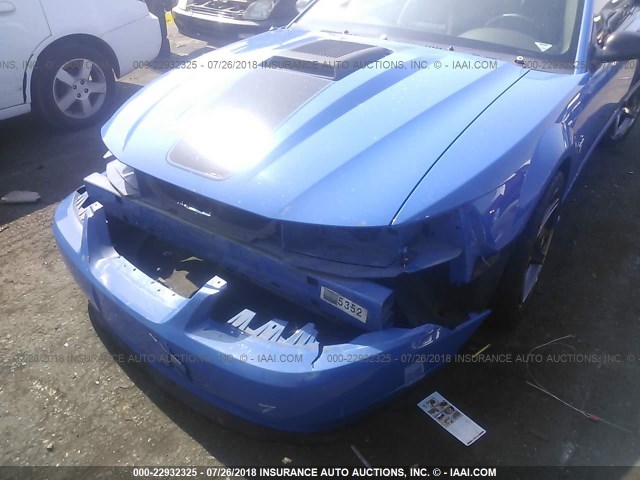 1FAFP42R23F424781 - 2003 FORD MUSTANG MACH I BLUE photo 6