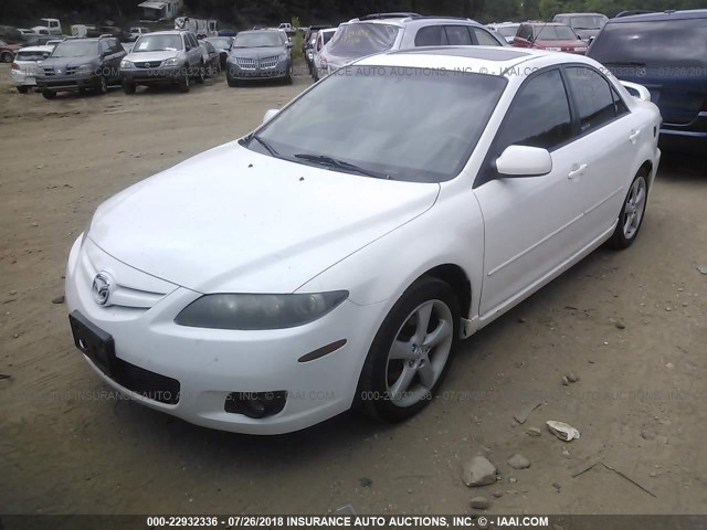 1YVHP80C165M23697 - 2006 MAZDA 6 I WHITE photo 2