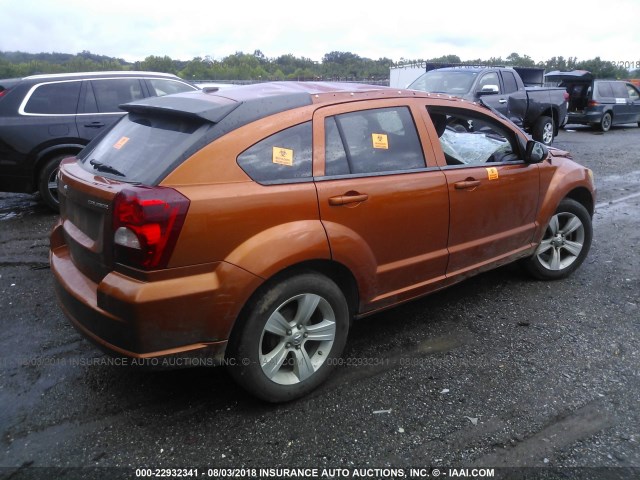 1B3CB3HAXBD238196 - 2011 DODGE CALIBER MAINSTREET ORANGE photo 4