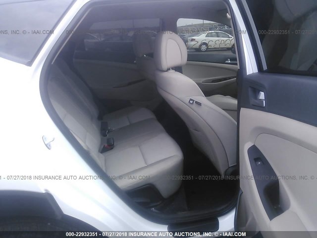 KM8J3CA49HU563532 - 2017 HYUNDAI TUCSON LIMITED/SPORT AND ECO/SE WHITE photo 8