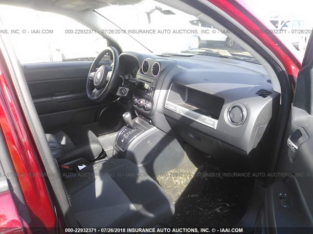 1C4NJDBB3ED773697 - 2014 JEEP COMPASS SPORT RED photo 5