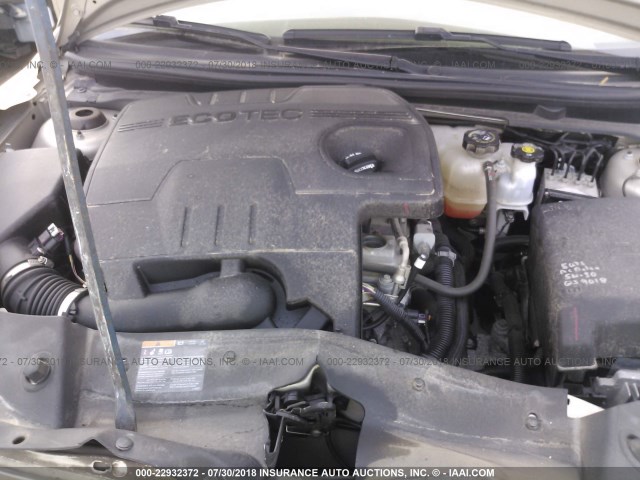 1G1ZC5E1XBF303924 - 2011 CHEVROLET MALIBU 1LT თაფლისფერი ფოტო 10