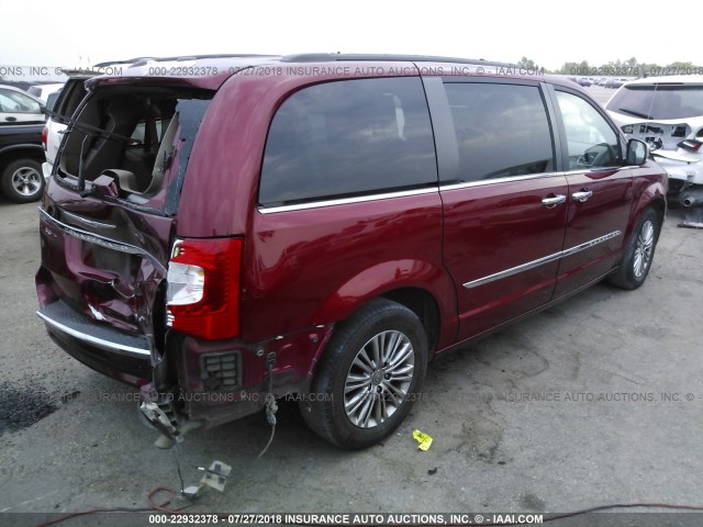 2C4RC1CGXFR514448 - 2015 CHRYSLER TOWN & COUNTRY TOURING L MAROON photo 4