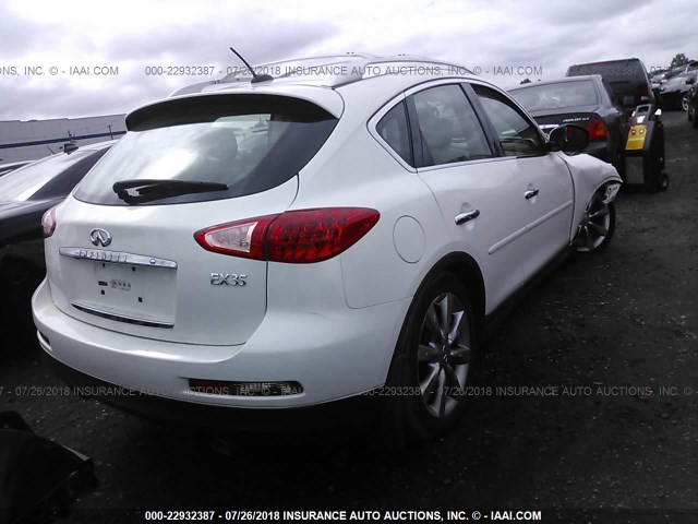 JN1AJ0HR7BM852834 - 2011 INFINITI EX35 JOURNEY WHITE photo 4