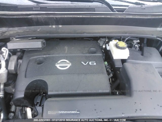 5N1AR2MM8FC660969 - 2015 NISSAN PATHFINDER S/SV/SL/PLATINUM BLACK photo 10