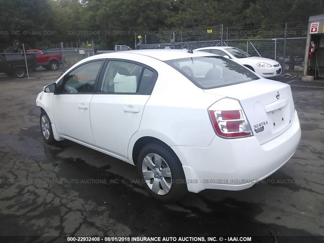 3N1AB61E38L642113 - 2008 NISSAN SENTRA 2.0/2.0S/2.0SL WHITE photo 3