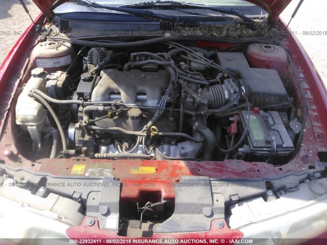 1G3NF52E1YC330461 - 2000 OLDSMOBILE ALERO GLS 红色 照片 10