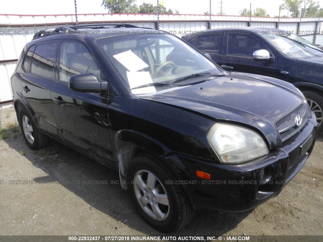 KM8JM12BX6U346891 - 2006 HYUNDAI TUCSON GL BLACK photo 1