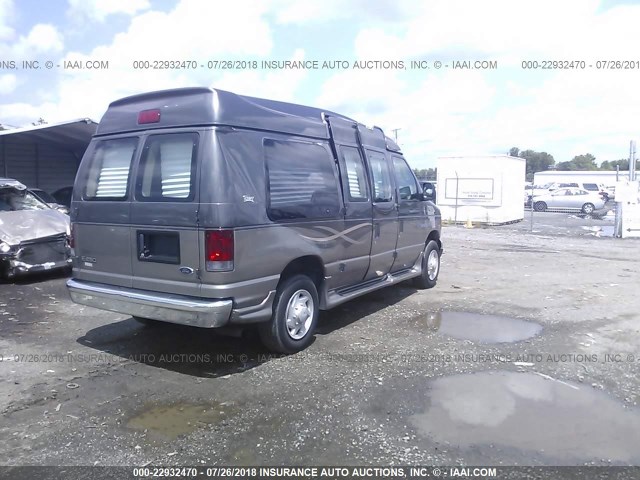 1FDNE24LX5HA46608 - 2005 FORD ECONOLINE E250 VAN GRAY photo 4