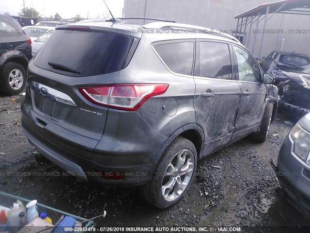 1FMCU9J98EUA65905 - 2014 FORD ESCAPE TITANIUM GRAY photo 4