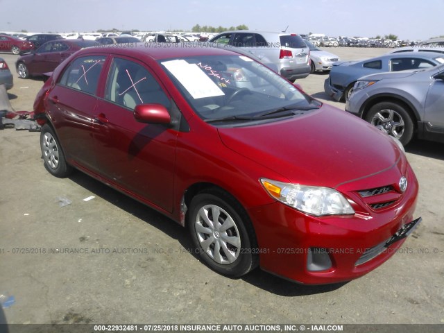5YFBU4EE6CP066250 - 2012 TOYOTA COROLLA S/LE RED photo 1
