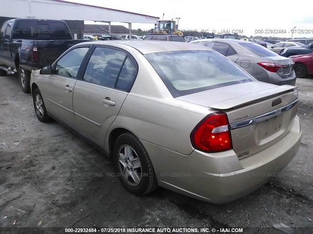 1G1ZT54885F174486 - 2005 CHEVROLET MALIBU LS TAN photo 3