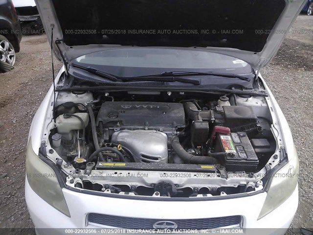 JTKDE177650056682 - 2005 TOYOTA SCION TC 白色 照片 10