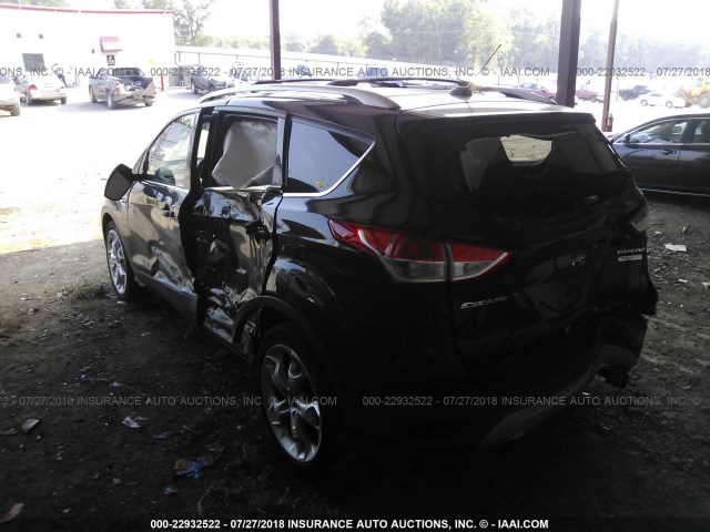 1FMCU0J9XDUB47340 - 2013 FORD ESCAPE TITANIUM BLACK photo 3