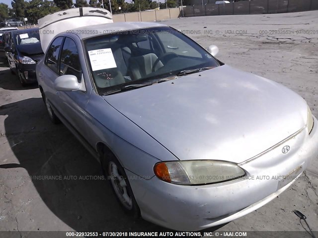 KMHJF34M2WU727591 - 1998 HYUNDAI ELANTRA GLS SILVER photo 1