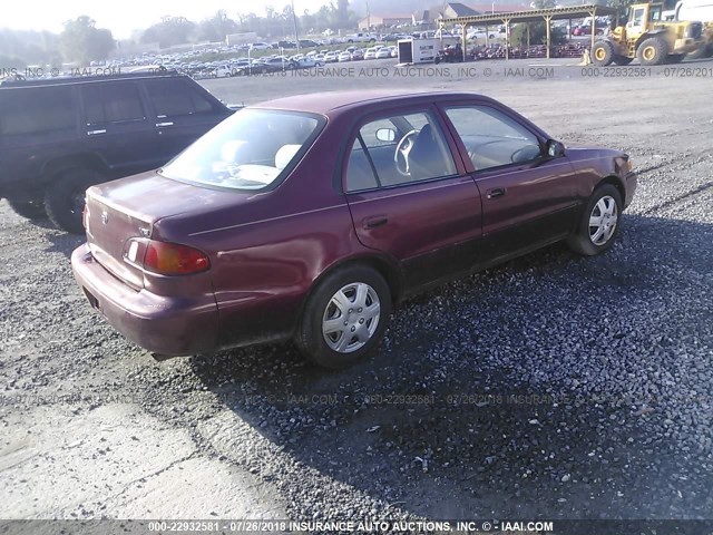 1NXBR12EXYZ383989 - 2000 TOYOTA COROLLA VE/CE/LE 栗色 照片 4