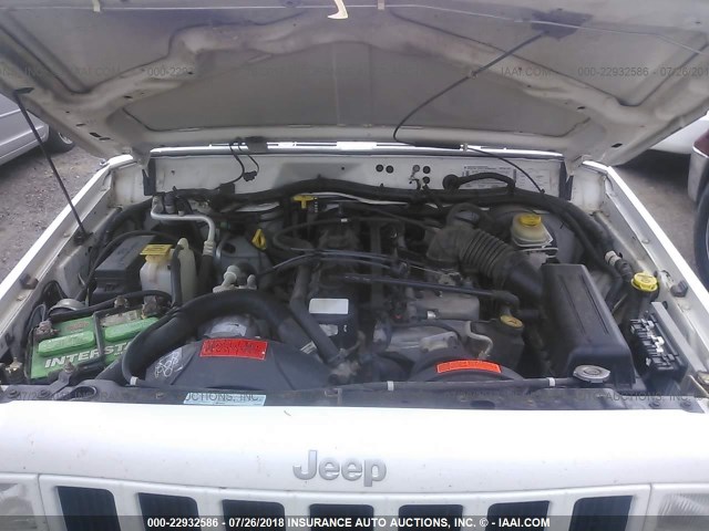 1J4FF68S0XL612087 - 1999 JEEP CHEROKEE SPORT/CLASSIC თეთრი ფოტო 10