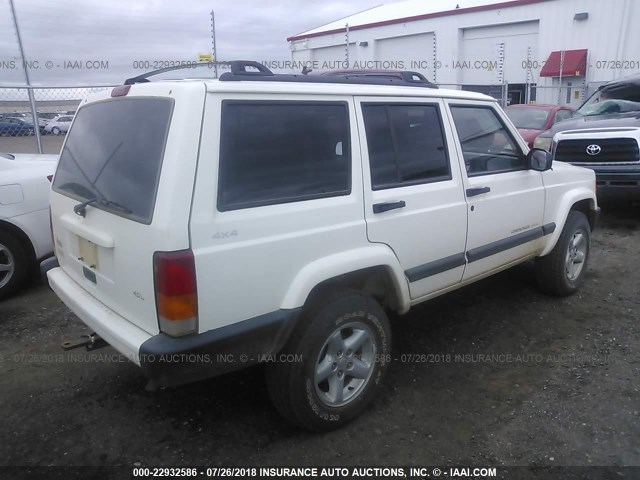 1J4FF68S0XL612087 - 1999 JEEP CHEROKEE SPORT/CLASSIC თეთრი ფოტო 4