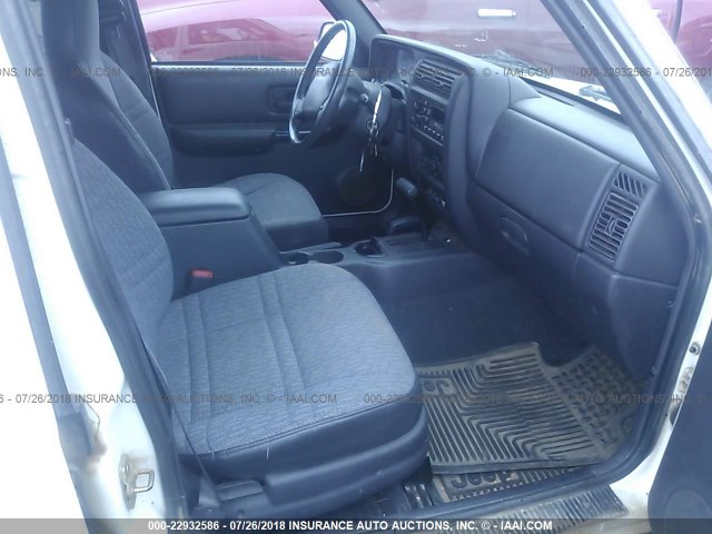 1J4FF68S0XL612087 - 1999 JEEP CHEROKEE SPORT/CLASSIC თეთრი ფოტო 5