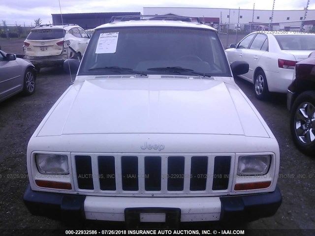 1J4FF68S0XL612087 - 1999 JEEP CHEROKEE SPORT/CLASSIC WHITE photo 6