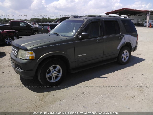 1FMZU65E32UA67265 - 2002 FORD EXPLORER LIMITED GREEN photo 2