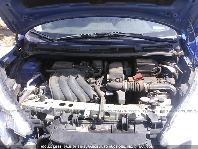 3N1CE2CP8FL413835 - 2015 NISSAN VERSA NOTE S/S PLUS/SV/SL/SR BLUE photo 10